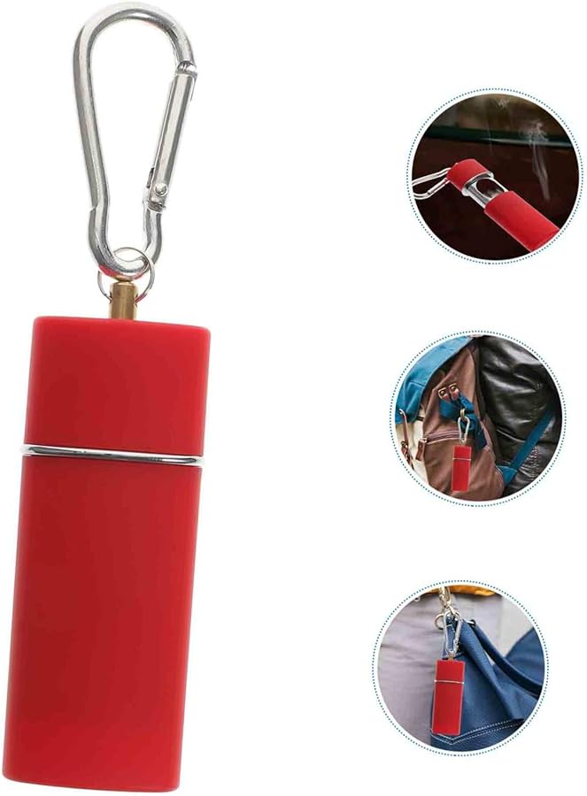 Portable Metal Ashtray Keychain Compact Pocket Ashtray Cover for Outdoor Use - Image 2